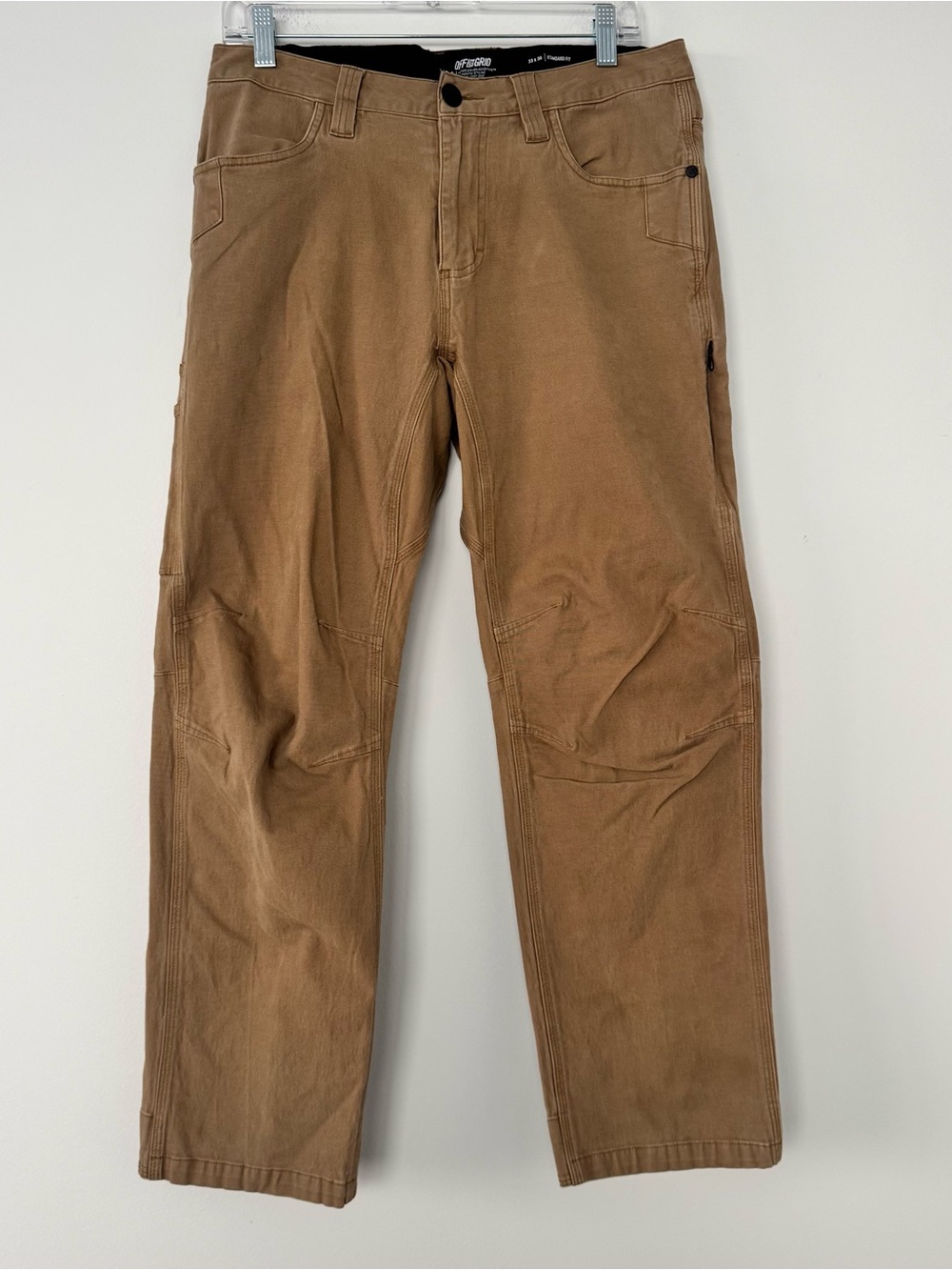 Off The Grid Trailblazer Pant Mens 33x30 Standard Fit Canvas Chino Double Knee
